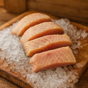 פילה חתוך למנות דג חידקן